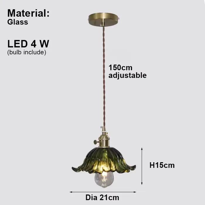Lustre moderne en verre de Murano vert OZ0313, élégant, fait à la main, lampe principale LED à inten