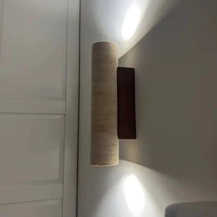 Applique murale en travertin moderne pour éclairage quotidien chambre à coucher salon entrée étude occasion spéciale