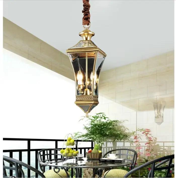 Lampe en verre et cuivre plaqué style art déco pour salon chambre d'hôtel restaurant bar boutique suspension élégante occaions spéciales