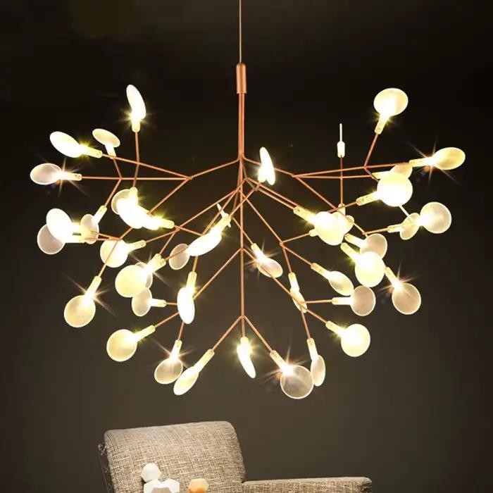 Plafonnier Heracleum Design Nordique Post-Moderne Art Déco Eclairage Salon Cuisine Occasions Spéciales