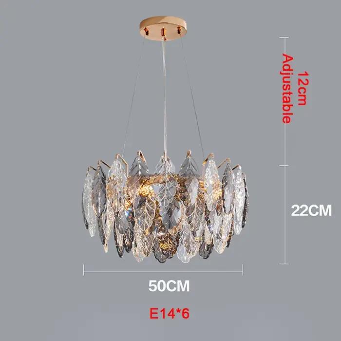 Plafonnier led rond gris fumé au design moderne de luxe, luminaire décoratif d'intérieur, idéal pour