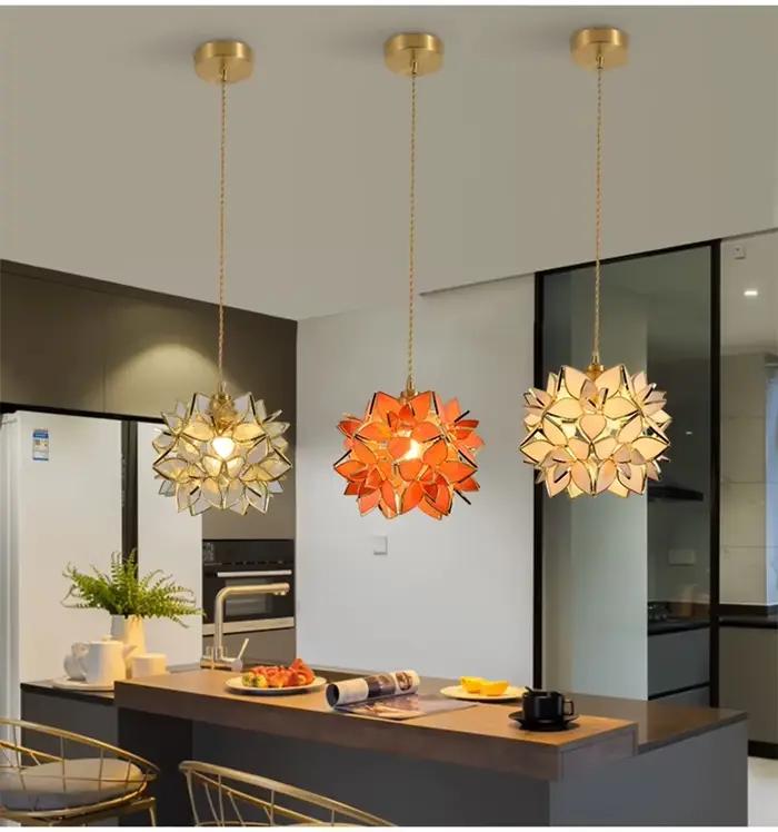 Lampe suspendue en cuivre style coréen élégante pour chambre à coucher salon cuisine occassions spéciales