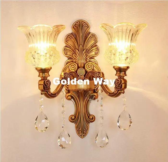 Applique murale de luxe en laiton couleur Bronze, décoration, éclairage d'intérieur, E14
