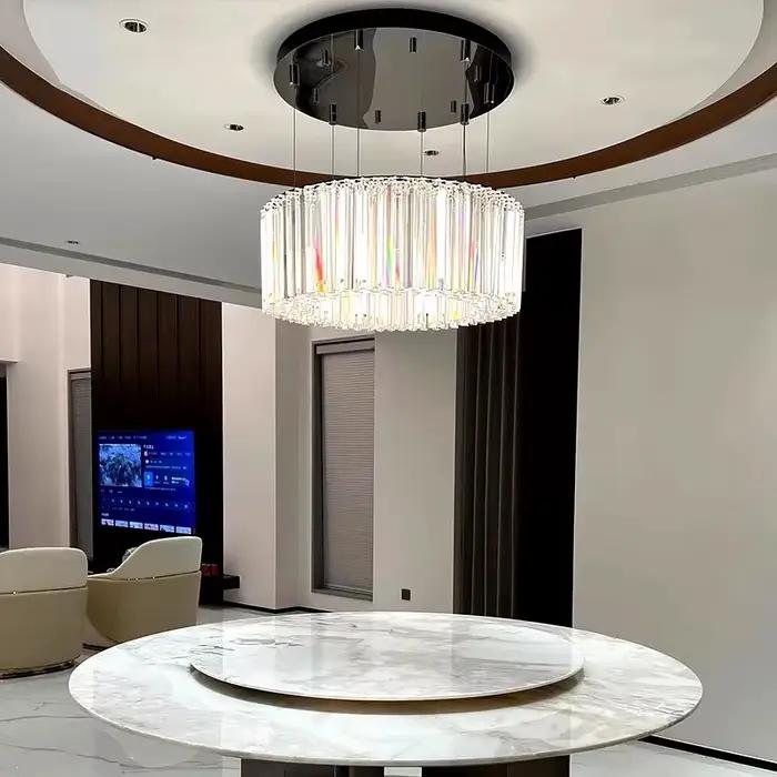 Lampe suspendue moderne de designer italien en cristal forgé pour salon et salle à manger occassions spéciales