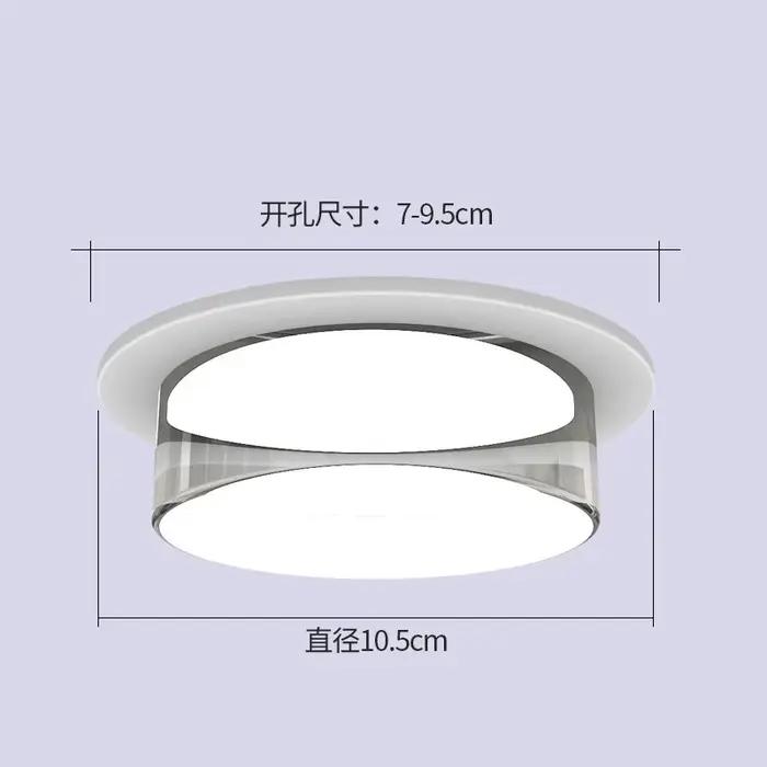 Plafonnier LED intégré en cristal pour la décoration de la maison, luminaires pour le salon, le porc