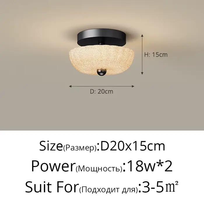 Luminaires de plafond de luxe effet glace craquelée pour salon, éclairage de chambre italien haut de