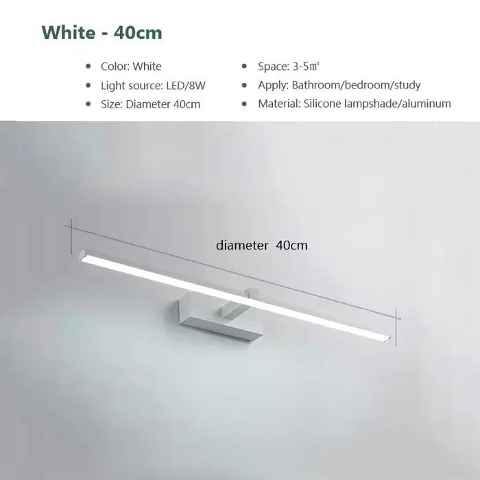 DINDALLED salle de bain moderne LED miroir lumière vanité applique pour maquillage moderne miroir ph