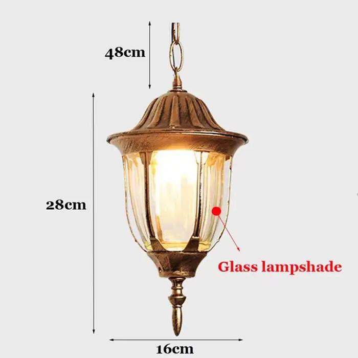 Lampe d'extérieur étanche européenne, luminaire décoratif d'intérieur, idéal pour un jardin, un coul