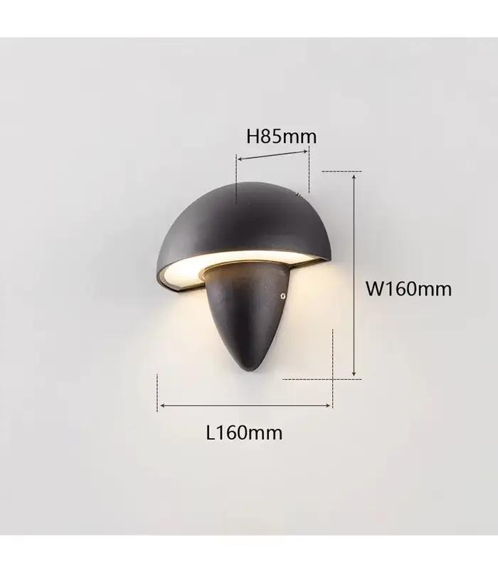 Mur LED lumière extérieure étanche couloir couloir applique Villa hôtel balcon terrasse champignon e