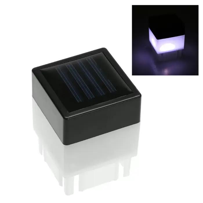 Pilier solaire poteau clôture lampe étanche extérieur jardin LED poteau phare blanc chaud éclairage