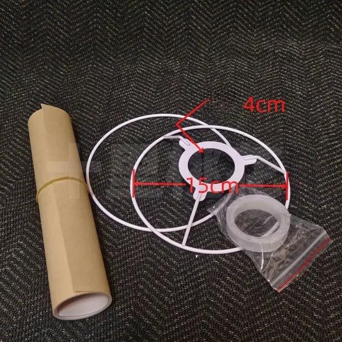 Kit universel de couverture d'abat-jour en tissu auto-adhésif, bricolage, avec ruban adhésif Double