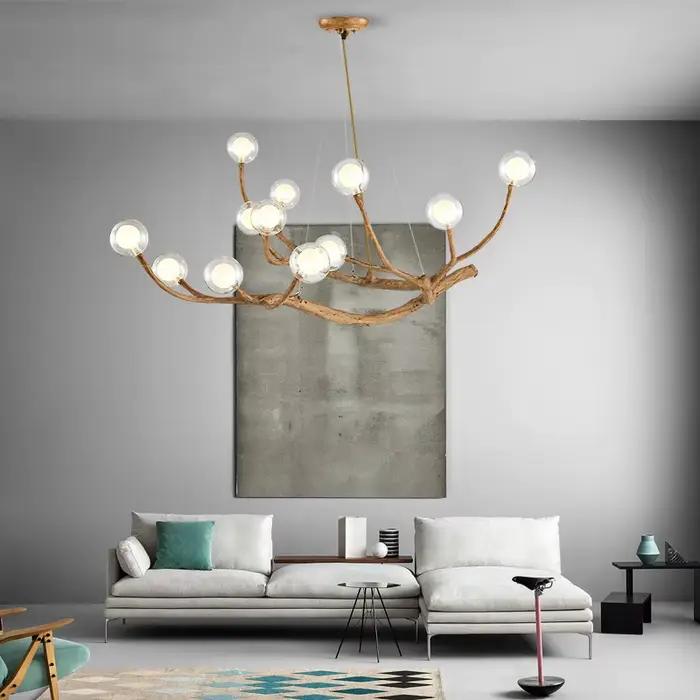 Lustre LED Moderne Minimaliste Branche Arbre Élégant Design Art Déco pour Maison Hôtel Café Restaurant Occasions Spéciales