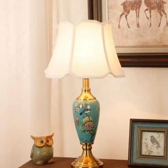 Lampe de Table en Céramique Style Français Moderne Salon Bureau Chambre Occasions Spéciales