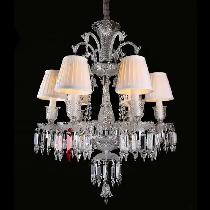 Grand lustre de plafond en cristal de luxe pour hôtel, mariage et intérieur élégant