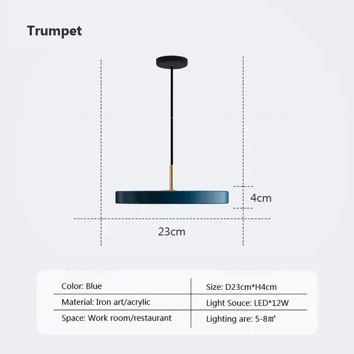 Lampe LED suspendue au design nordique, luminaire décoratif d'intérieur, idéal pour une chambre à co