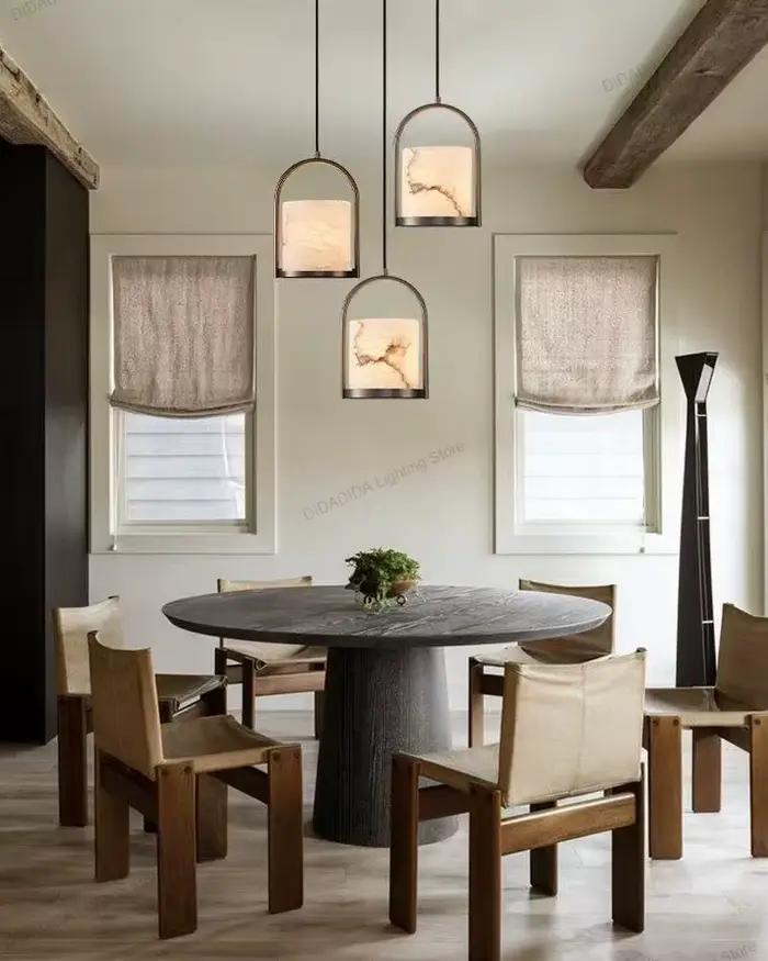 Lampe suspendue de luxe en marbre et acier inoxydable pour plafonds design moderne avec intensité variable à offrir pour femmes occasions spéciales