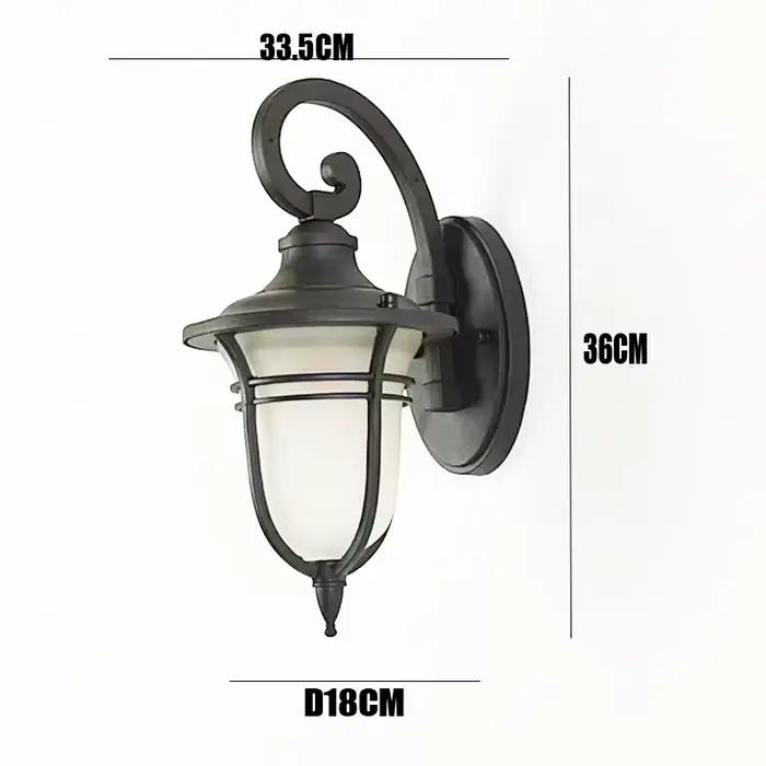 Applique murale extérieure Simple étanche lumière de jardin allée extérieure balcon lumière mur exté