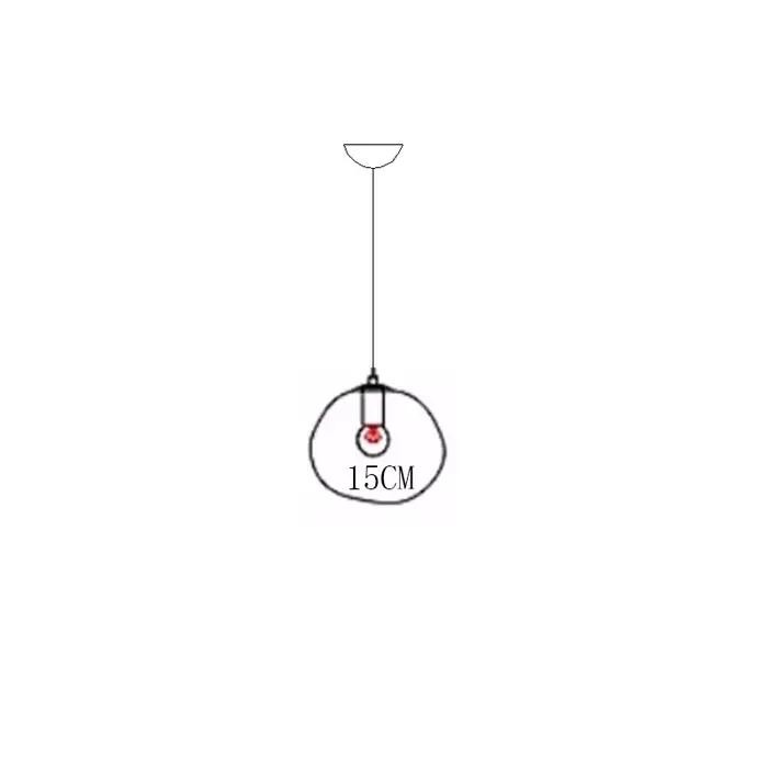 Lampe LED Suspendue au Design Nordique Moderne, Luminaire Décoratif d'Nik, Idéal pour une Chambre à
