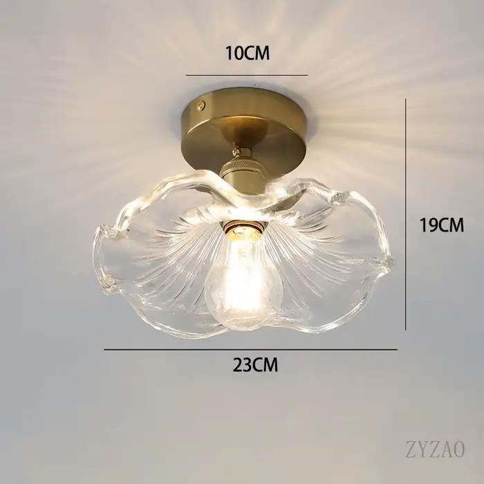 Annie LePG Plafonniers Nordic LED, Lampe de restaurant simple, Lumière de porche, Abat-jour en verre