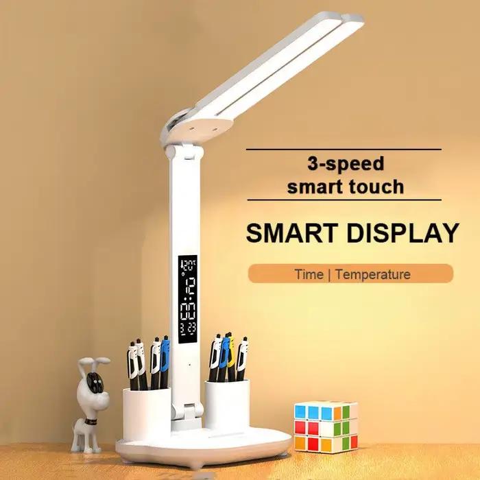 Lampe de Table Rechargeable pour étude, lampe de bureau lampe de lecture lampe de Table Led avec ven