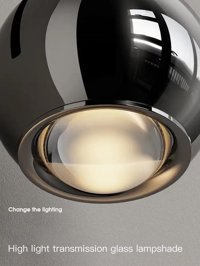 Lampe de chevet murale moderne avec finition en aluminium plaquée pour chambre, salon, et pièces d'étude occasions spéciales