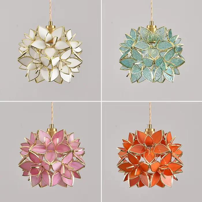 Lampe suspendue en cuivre style coréen élégante pour chambre à coucher salon cuisine occassions spéciales