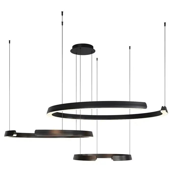 Lustre circulaire moderne en fer pour salon et salle à manger éclairage domestique élégant à offrir pour intérieur occasions spéciales