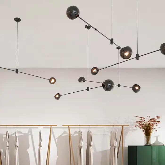 Plafonnier LED Suspendu au Design Artistique Rustique et Minimaliste, Luminaire Décoratif d'Nik, Idé