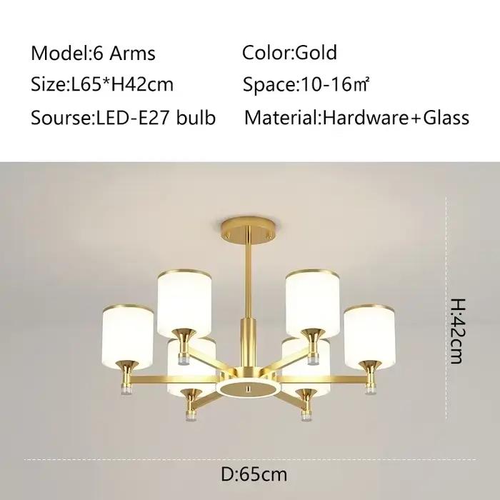 Nouveau Style salon lustre moderne Simple lumière atmosphère de luxe maison chambre Restaurant nordi