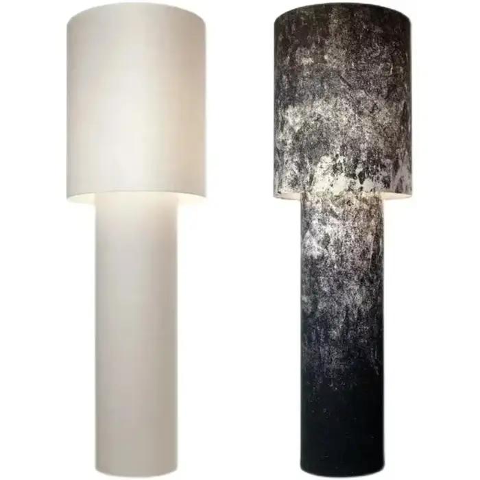 Lampadaire vertical en tube de tissu à LED, lampe de créateur nordique moderne pour éclairer la chambre à coucher et le salon