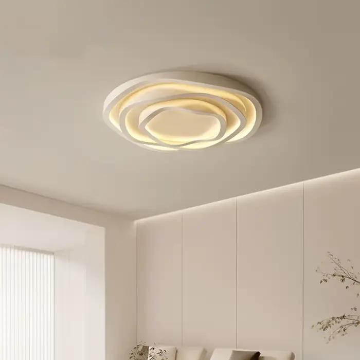 Plafonnier LED rond moderne pour salon chambre cuisine table à manger minimaliste décoration de maison lustre suspension luminaire zone éclairage 15-30 mètres carrés