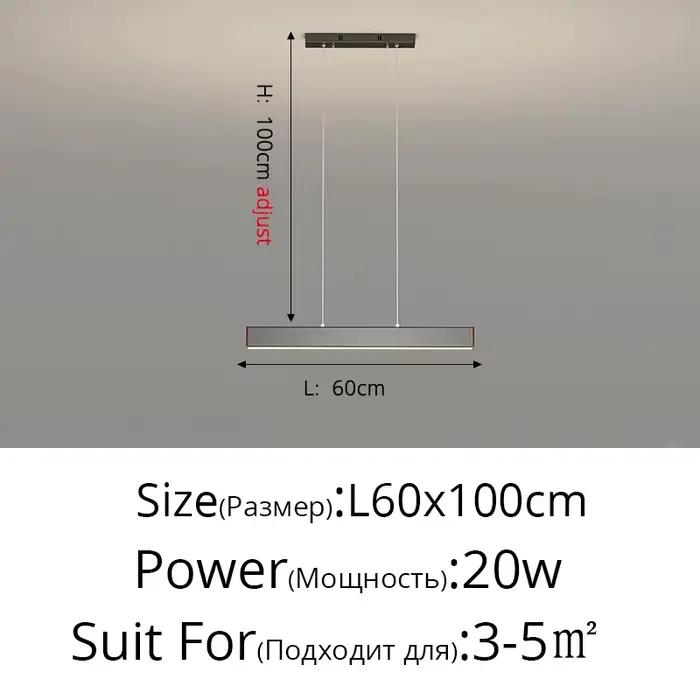 Lumière de luxe minimaliste Led lustre moderne hôtel Restaurant café bureau éclairage chambre salon