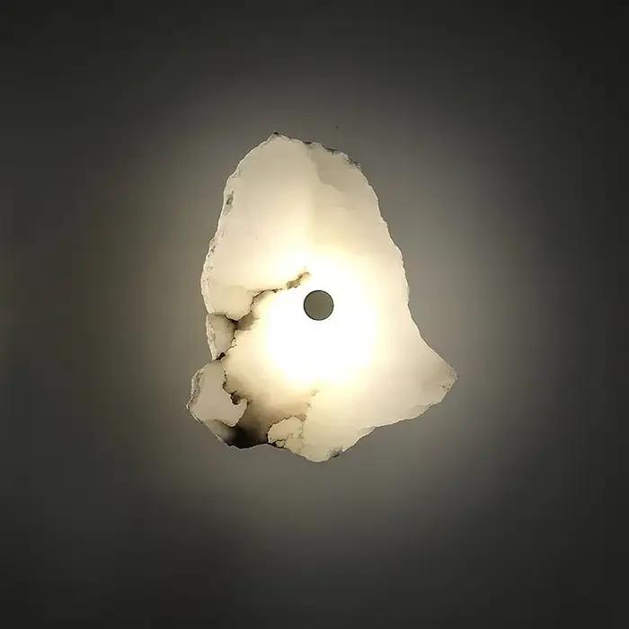 Appliques murales LED en marbre moderne nouveauté pierre irrégulière chambre TV fond couloir décoration maison éclairage artistique