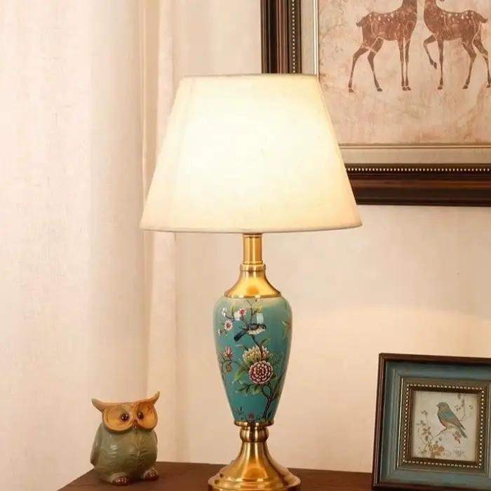 Lampe de Table en Céramique Style Français Moderne Salon Bureau Chambre Occasions Spéciales