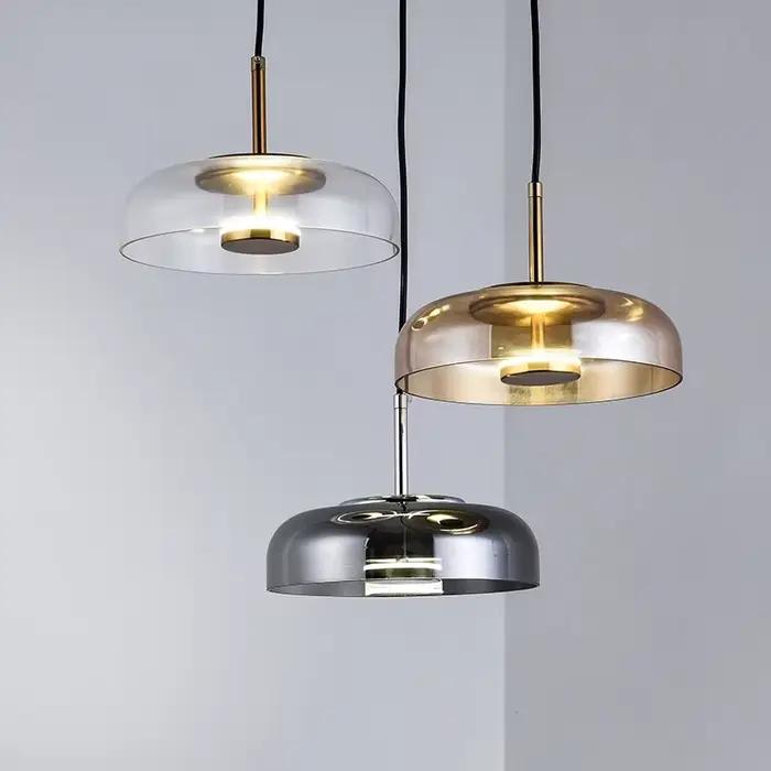 Lampe suspendue LED design moderne pour salon, chambre à coucher, bureau, hall d'hôtel, idéale pour éclairage de décoration et ambiance sophistiquée