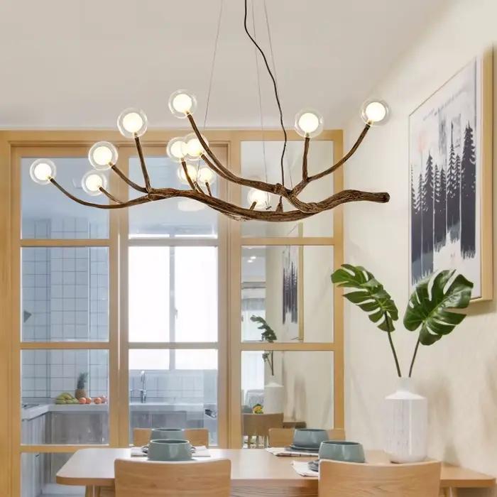Lustre LED Moderne Minimaliste Branche Arbre Élégant Design Art Déco pour Maison Hôtel Café Restaurant Occasions Spéciales