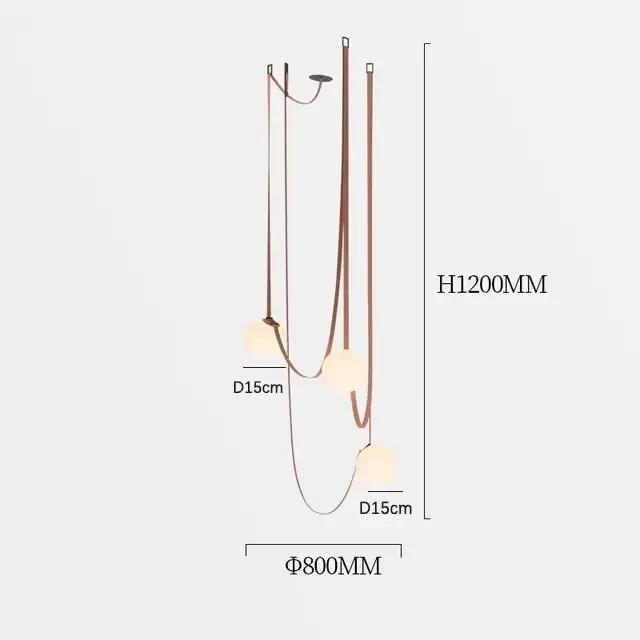 Luminaires suspendus de design italien, simples et créatifs, pour salle d'exposition, salon, escalie