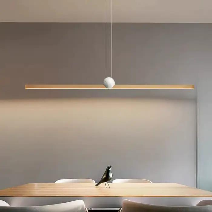 Lampe suspendue en cuivre italien luxe longue lampe de salle à manger restaurant nordique minimaliste marbre design cuisine bar lumière
