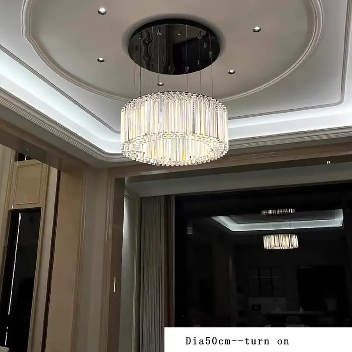 Lampe suspendue moderne de designer italien en cristal forgé pour salon et salle à manger occassions spéciales