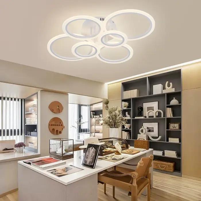 Lustre LED moderne IRALAN éclairage à la maison anneau plafonnier pour salon chambre éclairage lustre plafond suspension lampe occasions spéciales