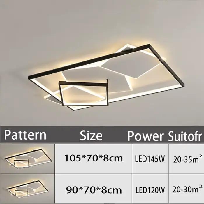 Plafonnier en acier inoxydable poli avec LED intelligent pour éclairage quotidien moderne en chambre salon cuisine ou salle de bains